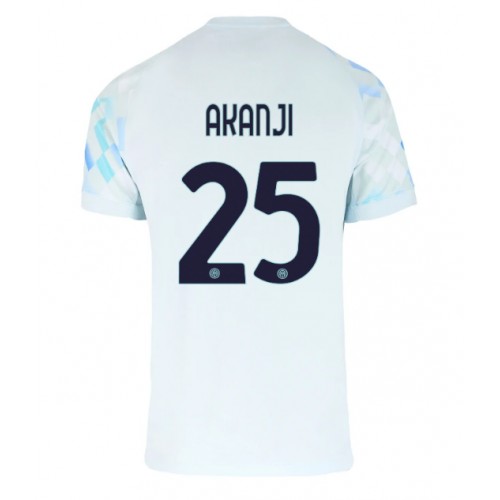 Inter Milan Manuel Akanji #25 Fußballbekleidung Auswärtstrikot 2025-26 Kurzarm